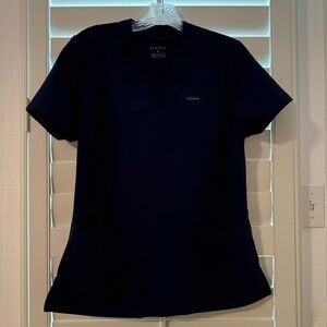 Jaanuu Helia notched v-neck scrub top